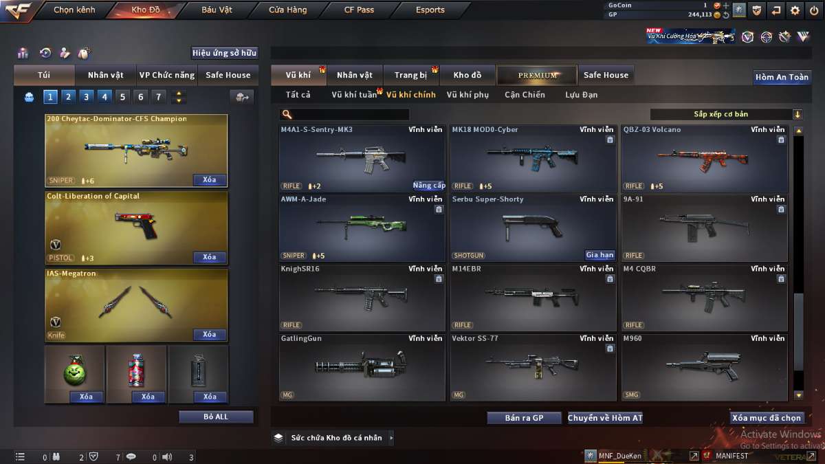 shop acc cf uy tin gia re